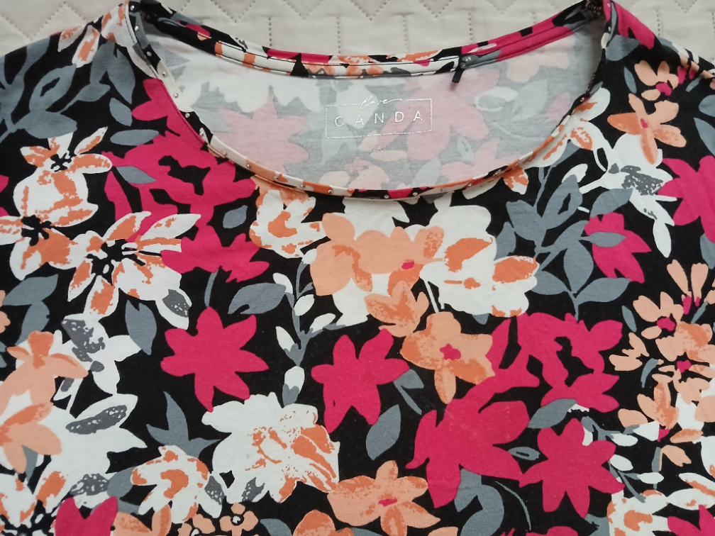 C&A Love Canda sarena cvetna viskozna bluza, XXL slika #2