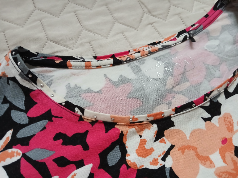 C&A Love Canda sarena cvetna viskozna bluza, XXL slika #3