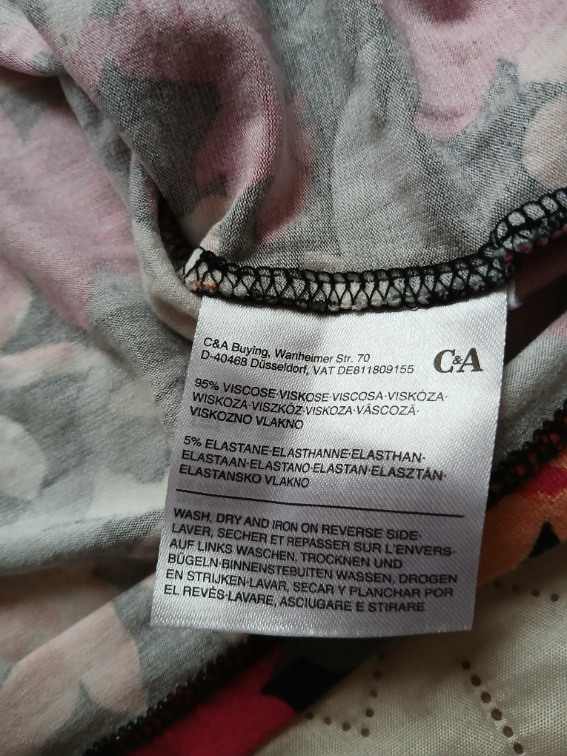 C&A Love Canda sarena cvetna viskozna bluza, XXL slika #5