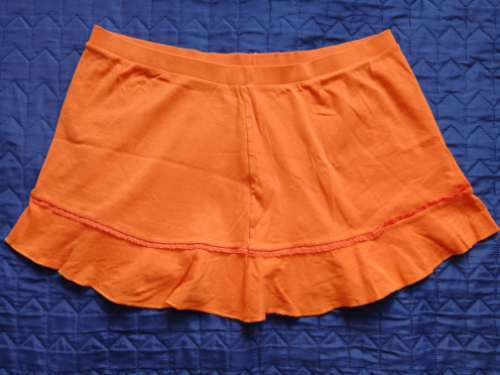 Benetton narandzasta pamucna mini suknja, L-XL