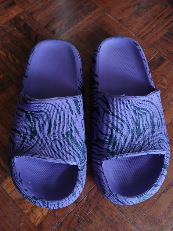 Cropp ljubicasto-crne gumene papuce, 40-41 slika #1
