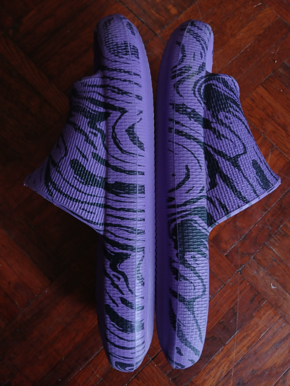 Cropp ljubicasto-crne gumene papuce, 40-41 slika #4