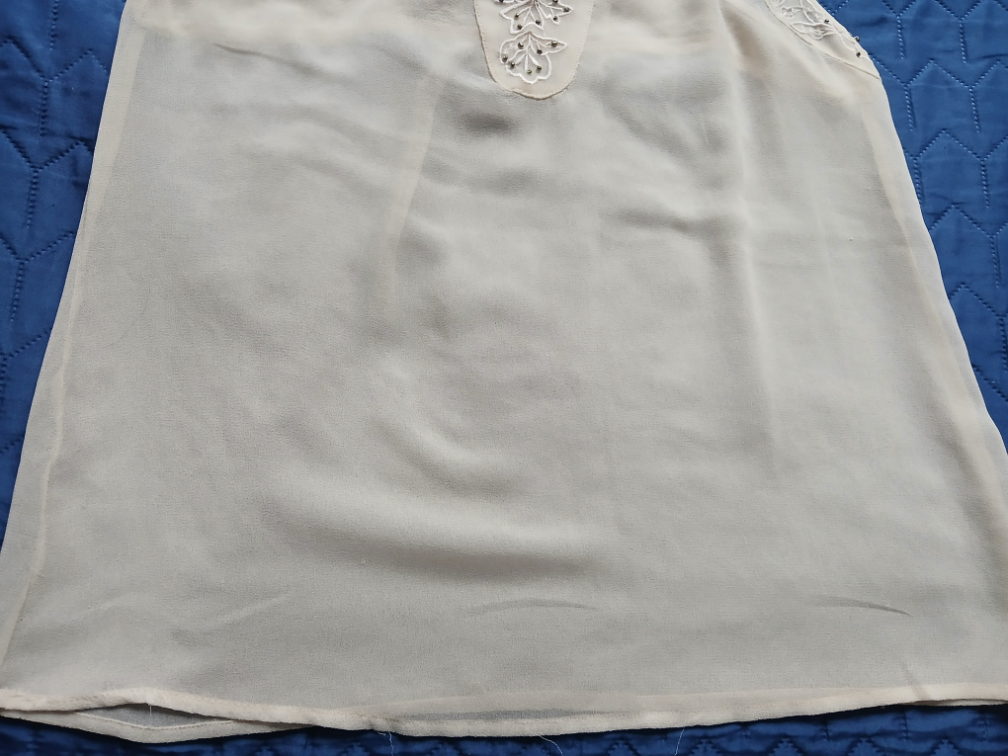 Pull&Bear krem providna bluza bez rukava, S slika #3