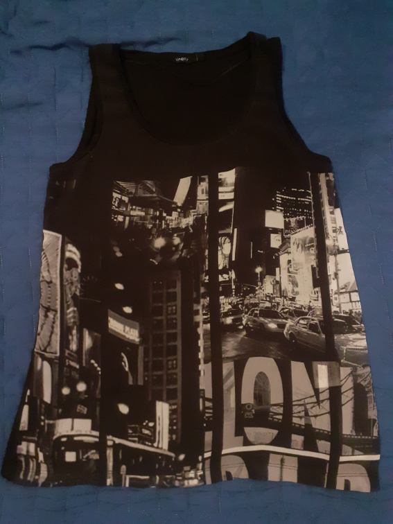 Lindex crna London majica bez rukava, S slika #1