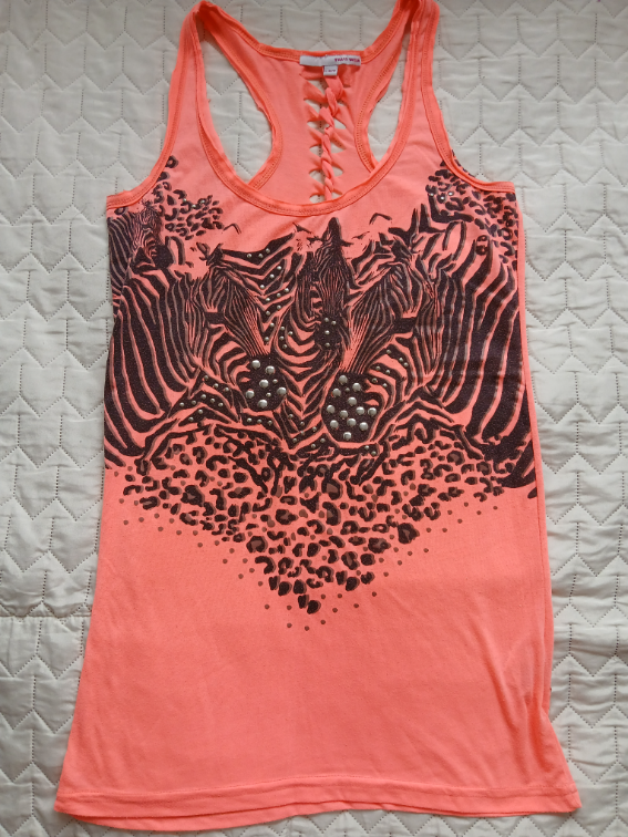 Tally Weijl neon majica sa zebrama, L slika #1