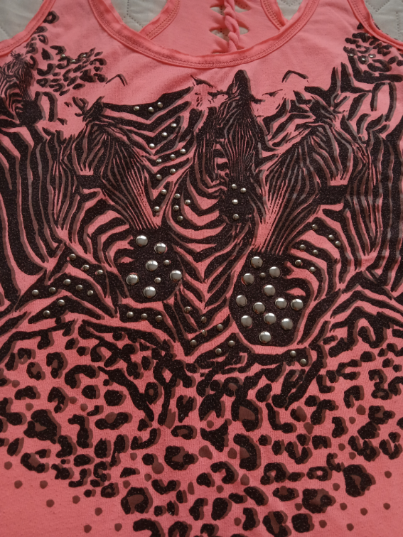 Tally Weijl neon majica sa zebrama, L slika #2