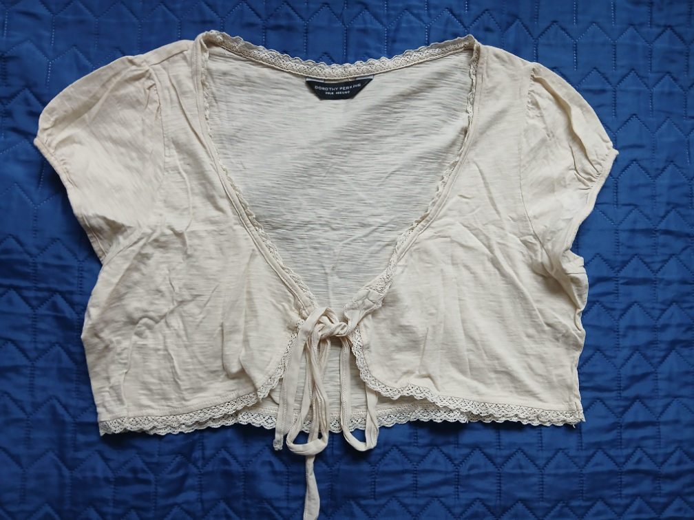Dorothy Perkins bež-krem pamučni bolero, 46 slika #1