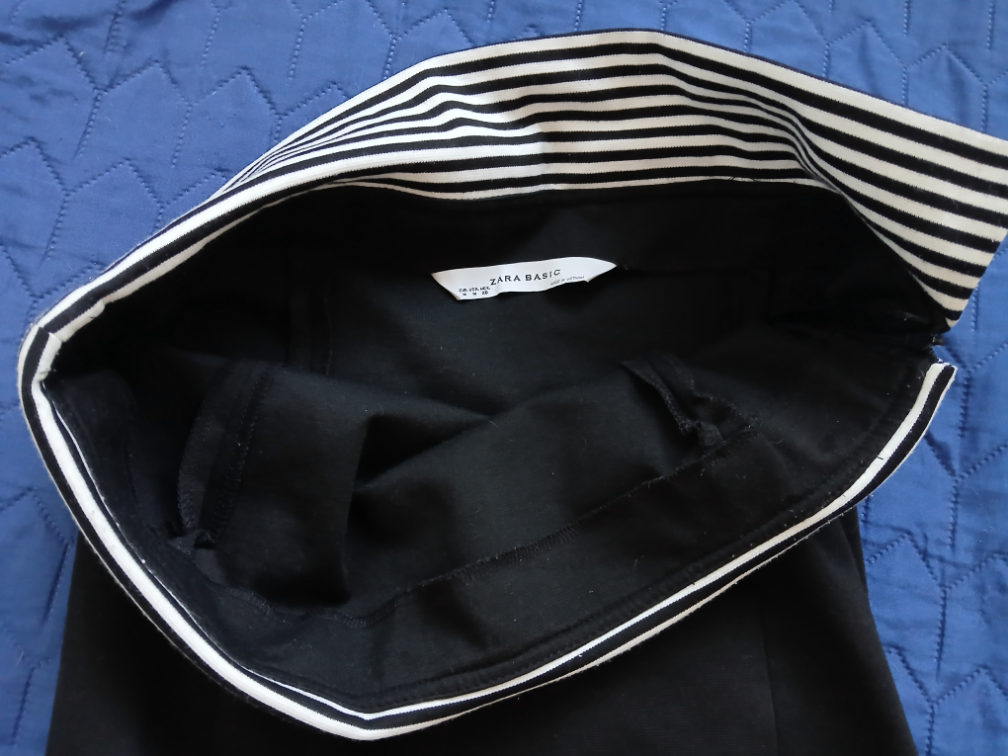 Zara crna top mini uska haljina, M slika #4