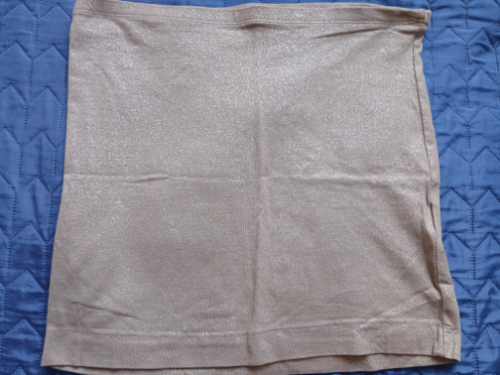 H&M siva-srebrna svetlucava uska mini suknja, M