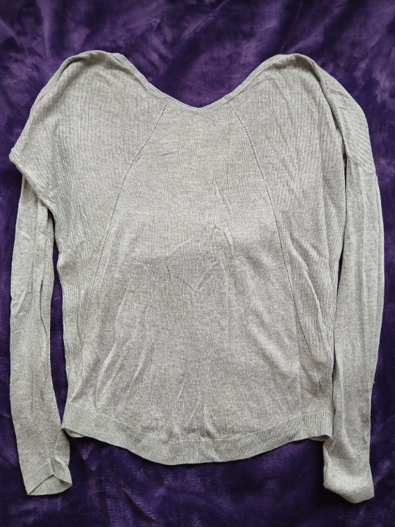 Promod sivi viskozni tanki nezni dzemper, S-M slika #5