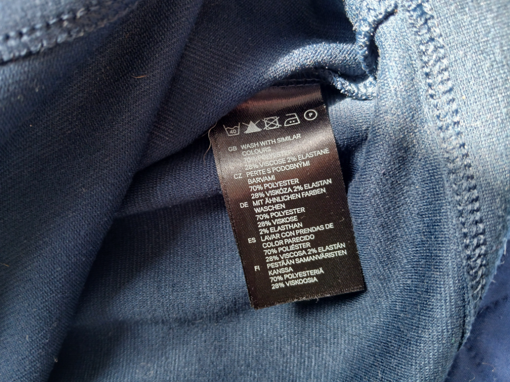 H&M teget mini suknja, S slika #3