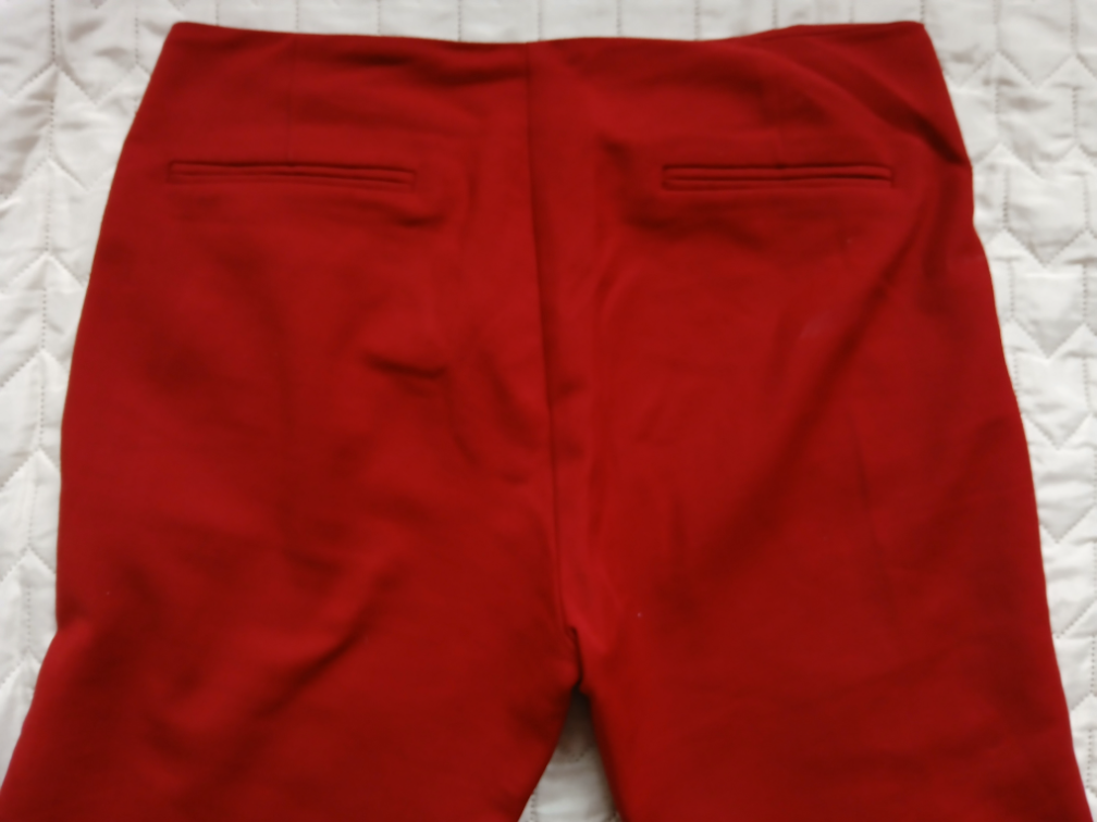 Zara bordo-tamno crvene pantalone, M slika #5