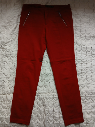 Zara bordo-tamno crvene pantalone, M