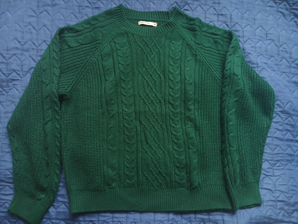 Nov House brand zeleni dzemper sa radom, XL slika #1