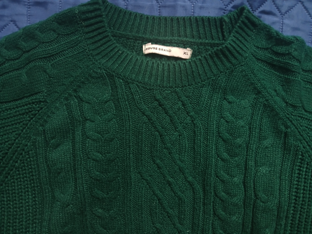 Nov House brand zeleni dzemper sa radom, XL slika #2