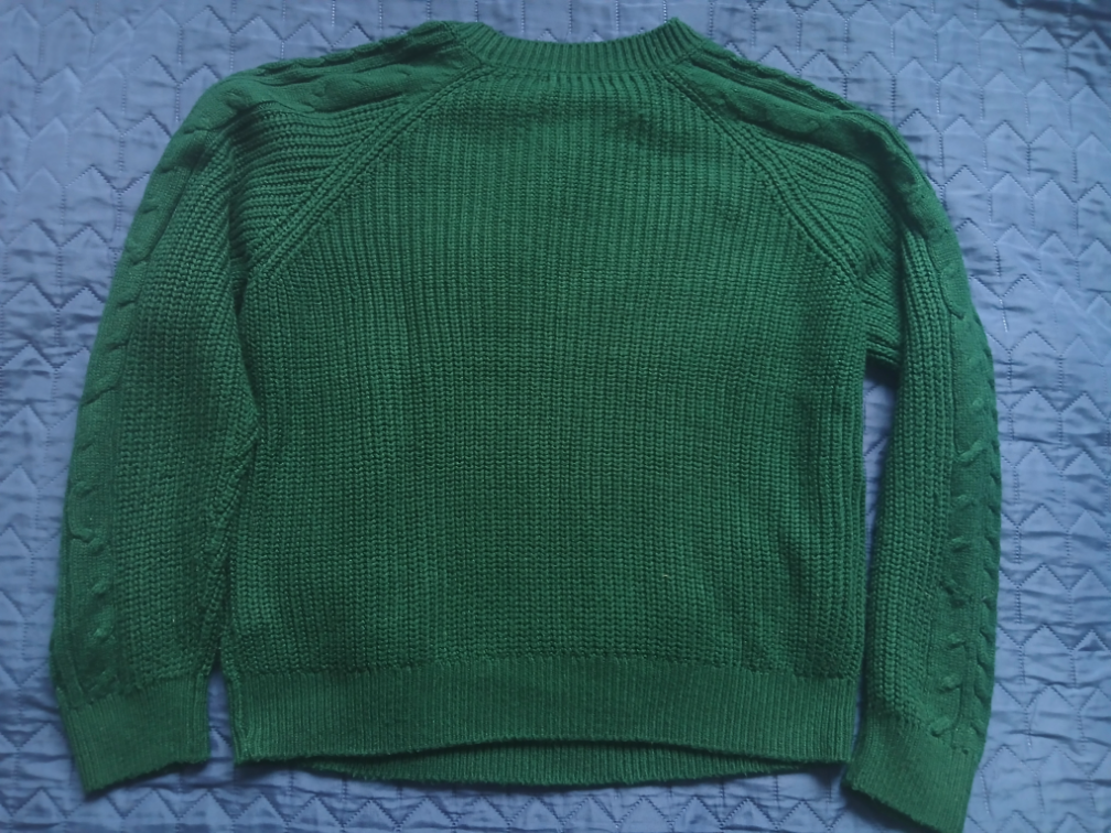 Nov House brand zeleni dzemper sa radom, XL slika #4