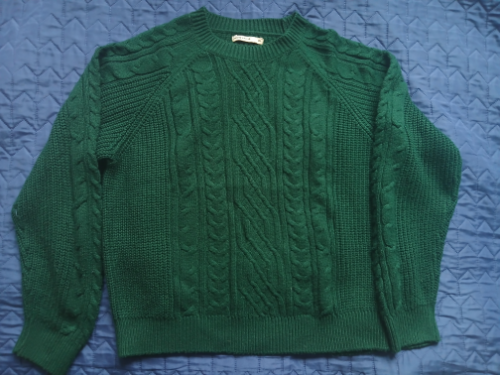 Nov House brand zeleni dzemper sa radom, XL