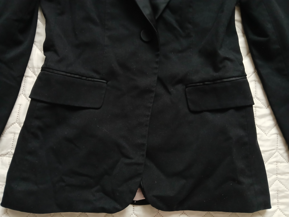 H&M crni strukirani sako, 34 slika #2