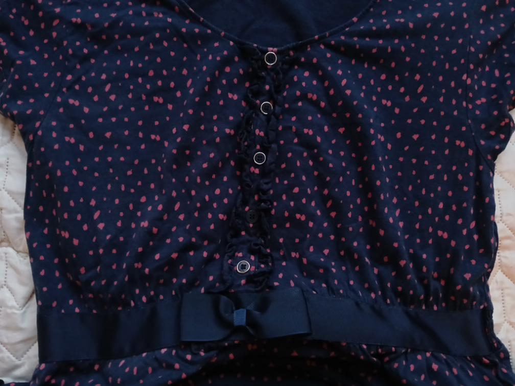 Springfield pamucna teget haljina sa srcima,XL-XXL slika #3