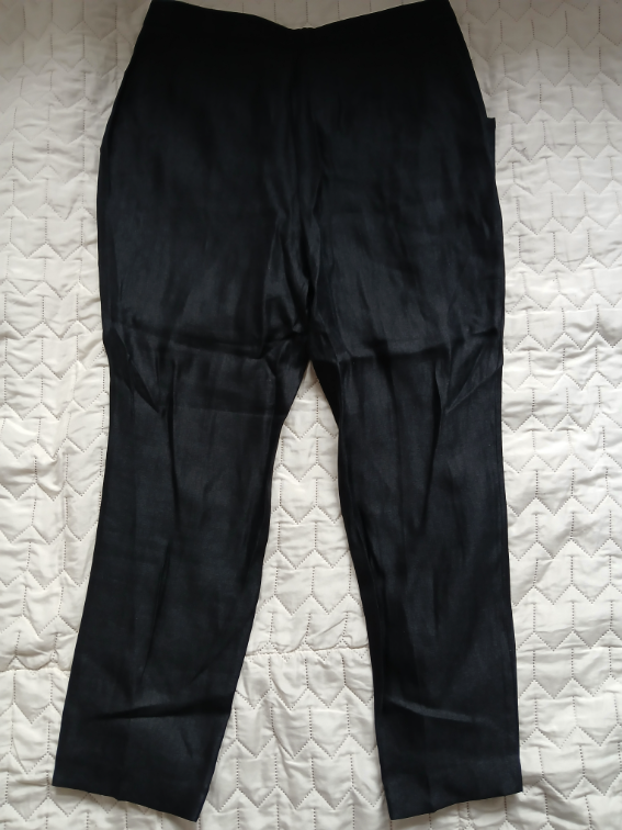Marks&Spencer crne sjajne pantalone, 40 slika #4