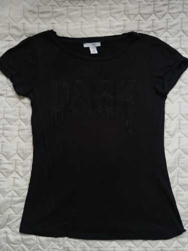 Amisu crna "Dark" viskozna majica, XS