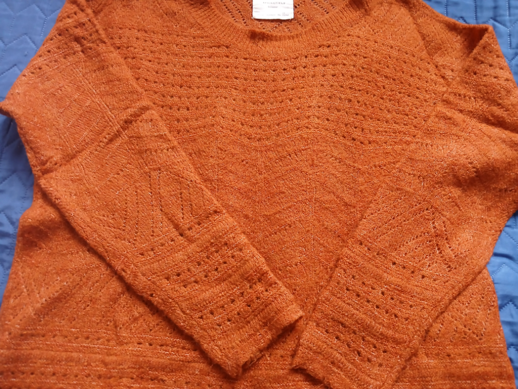 Nov Springfield bakarni-narandzasti dzemper, XL slika #2