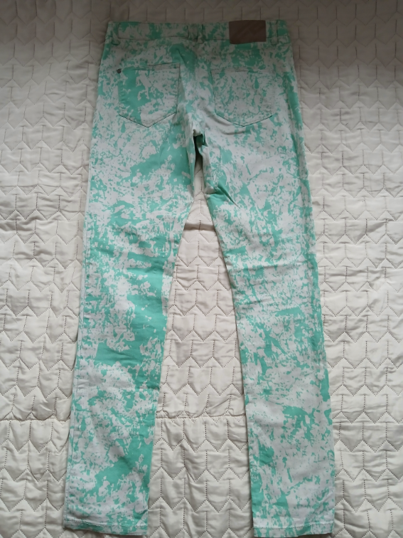 FB Sister zeleno-bele sarene pantalone, M slika #3