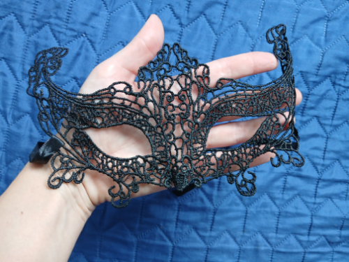 Nova prelepa crna cipkana maska za lice-oci
