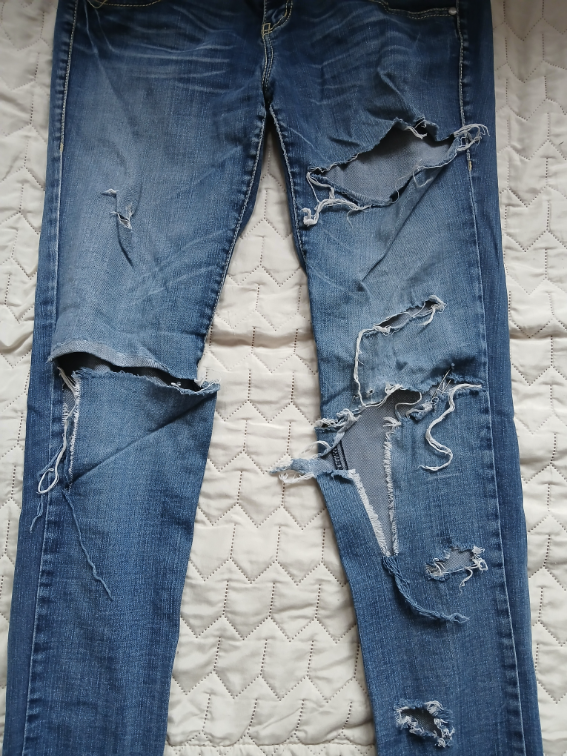 Bershka teksas iscepane farmerke, 40-42 slika #2