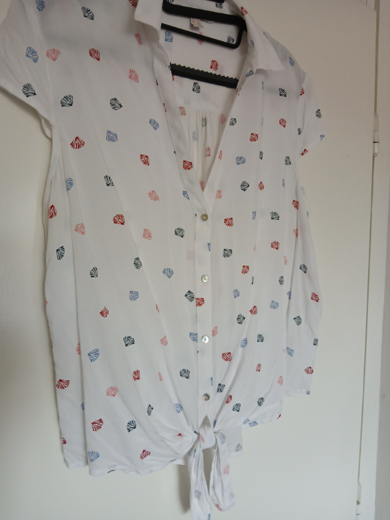 Esprit bela pamucna kosuljica na vezivanje, 42 slika #2