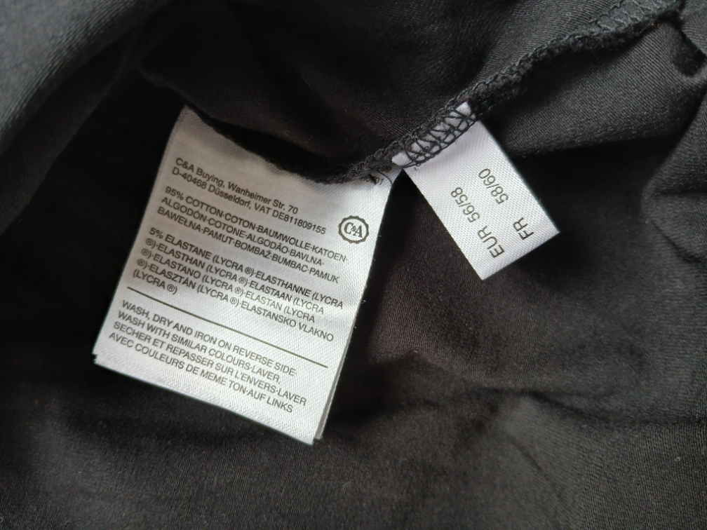 C&A Yessica crna majica na V izrez,56-58 - 2XL-3XL slika #3