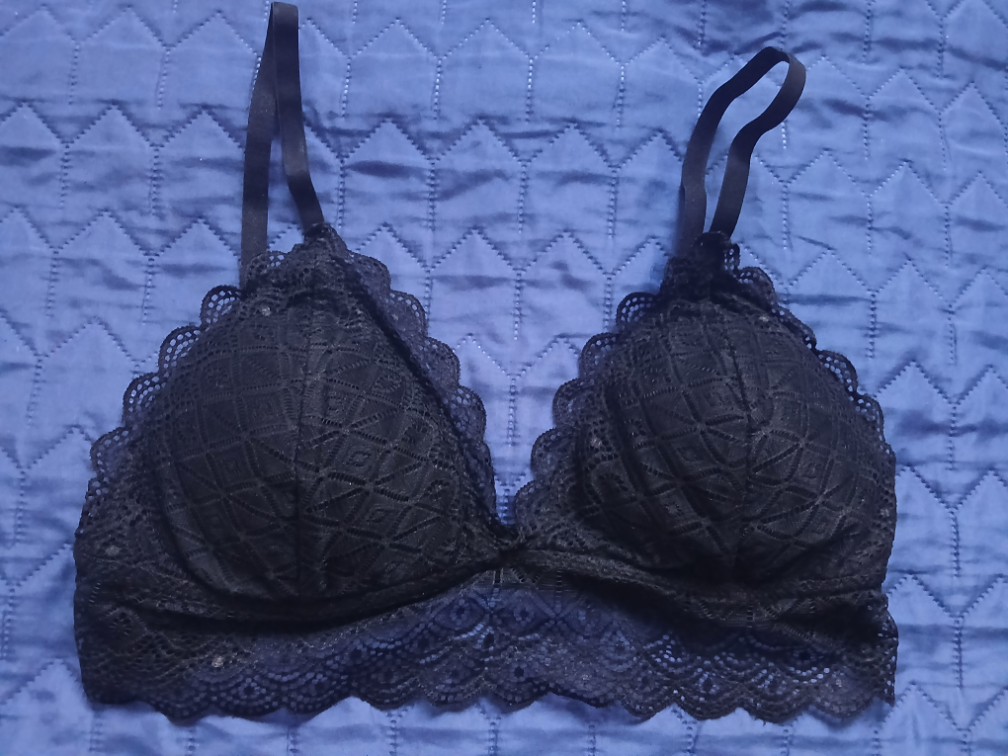 House brand crni cipkani top - grudnjak, L slika #1