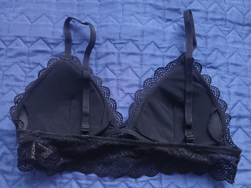 House brand crni cipkani top - grudnjak, L slika #2