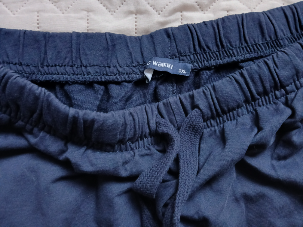 LC Waikiki pamucne teget pantalone sa uckurom, 3XL slika #3