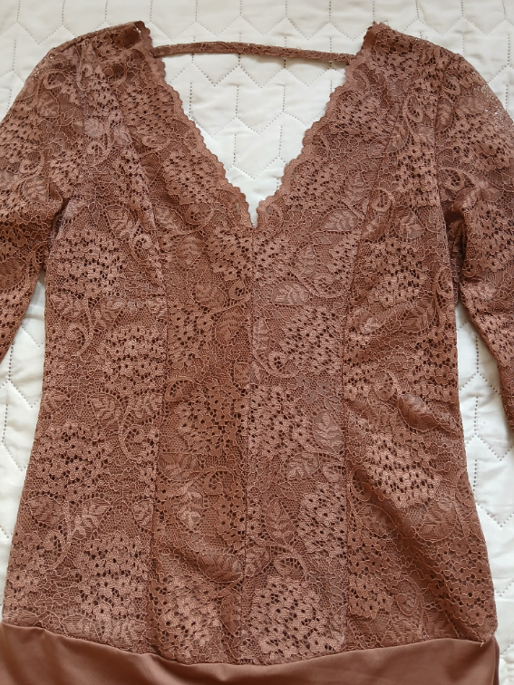 Nov Amisu braon cipkani bodi, S-M slika #2