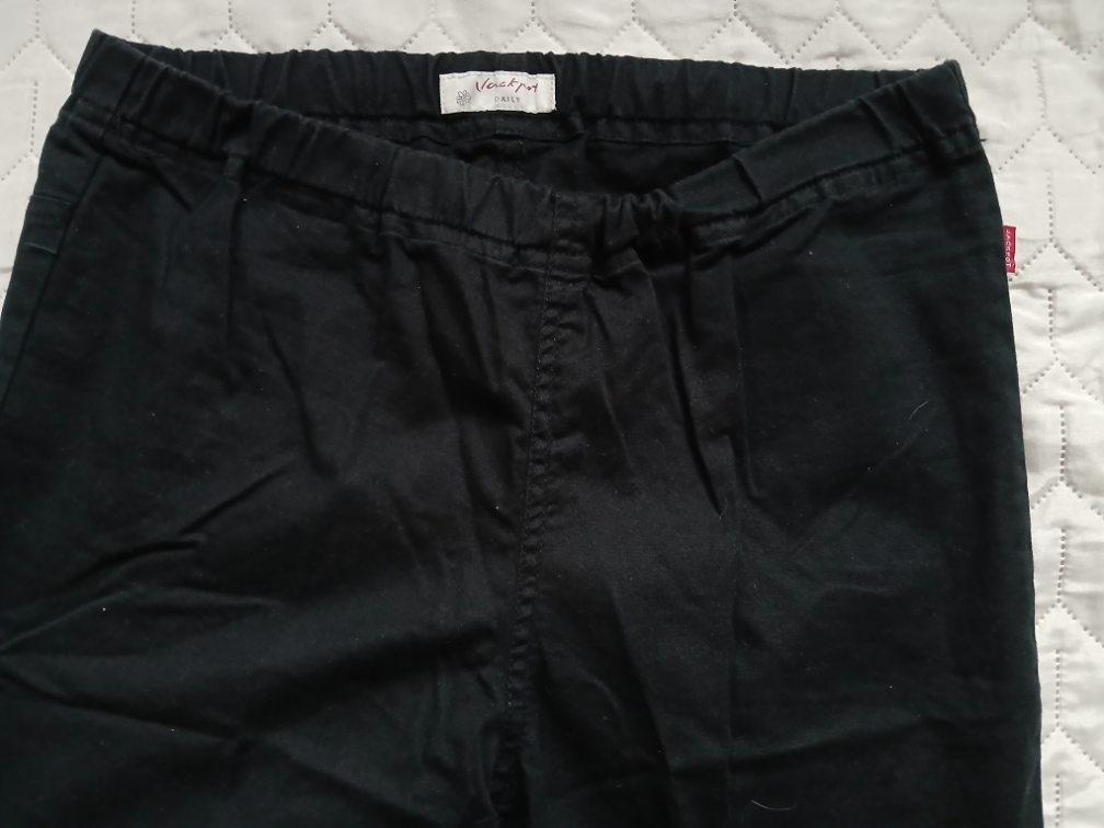 Jackpot crne uske pamucne pantalone - helanke, M/L slika #4