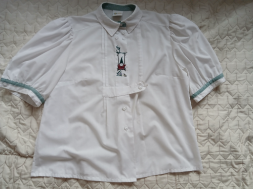 Prelepa Dirndl bela kosulja sa patuljkom, 46