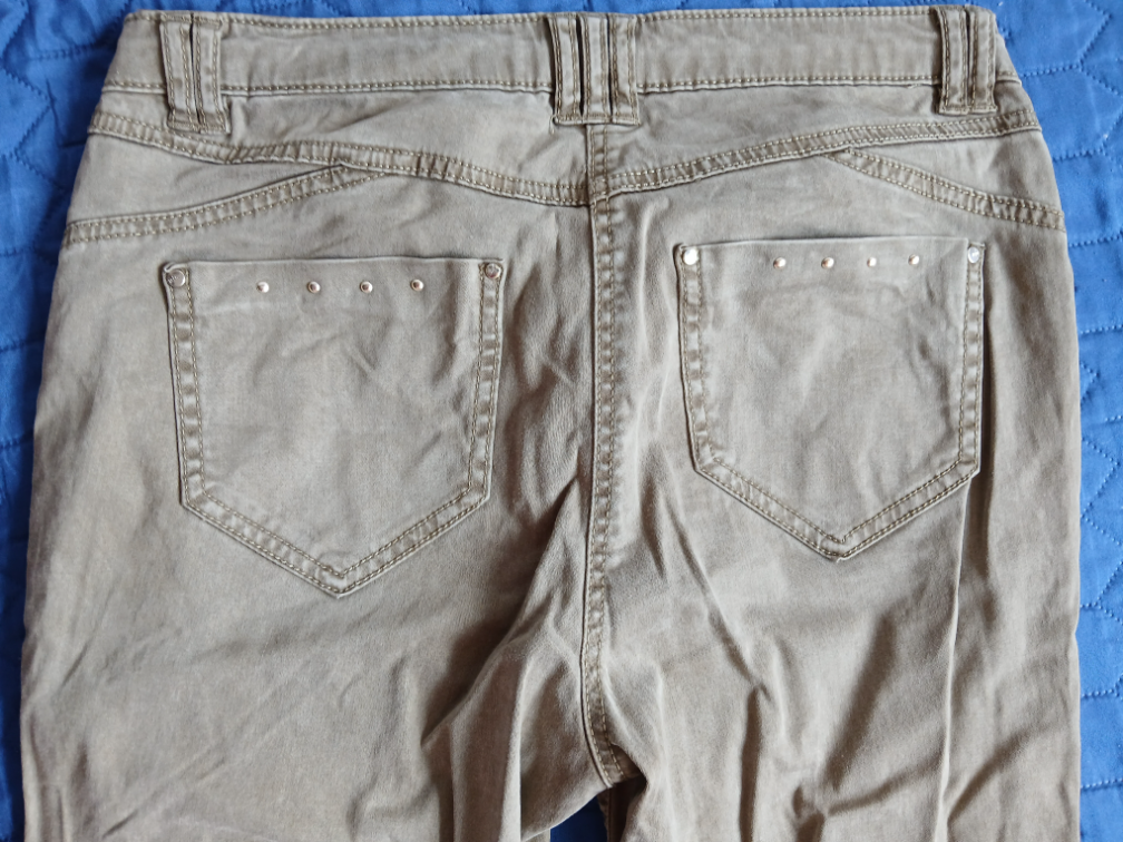 Bréal maslinasto zelene-drap pantalone, 38 slika #5