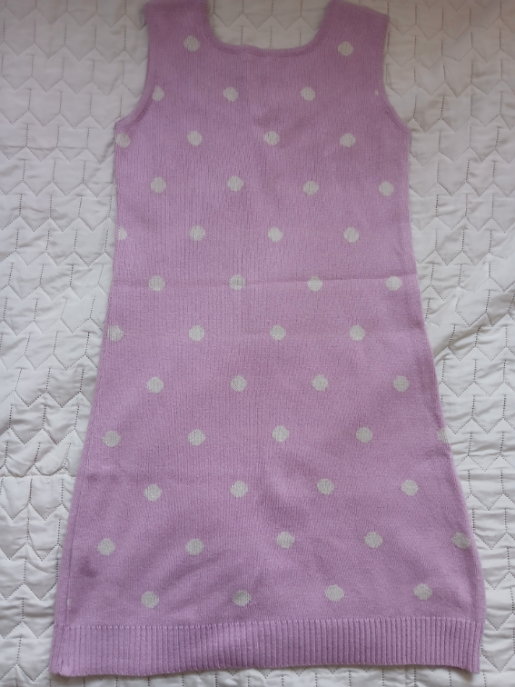 Roze-lila zimska haljina na tufnice, XS-S slika #2