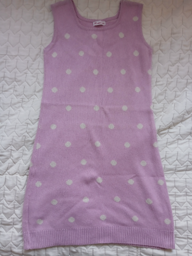 Roze-lila zimska haljina na tufnice, XS-S