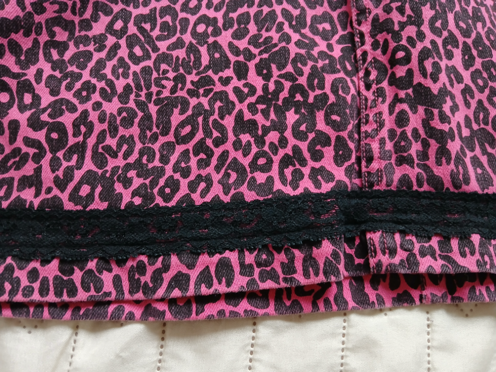 Nova Killer Cat roze leopard mini suknja, M-L slika #2