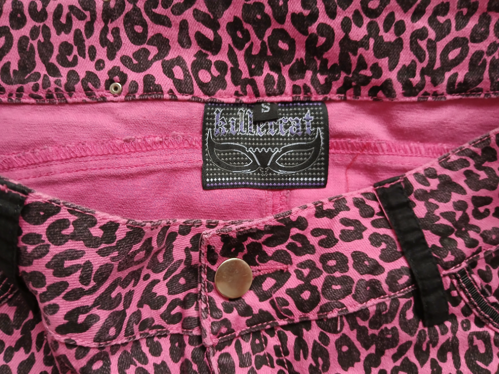 Nova Killer Cat roze leopard mini suknja, M-L slika #3