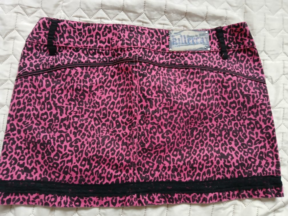 Nova Killer Cat roze leopard mini suknja, M-L slika #4
