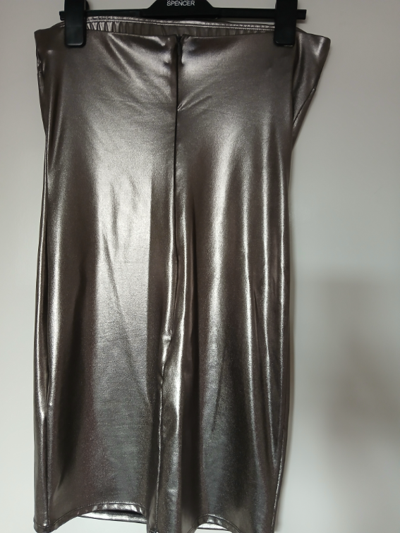 Nova Forever 21 srebrna metalik top haljina, L slika #3