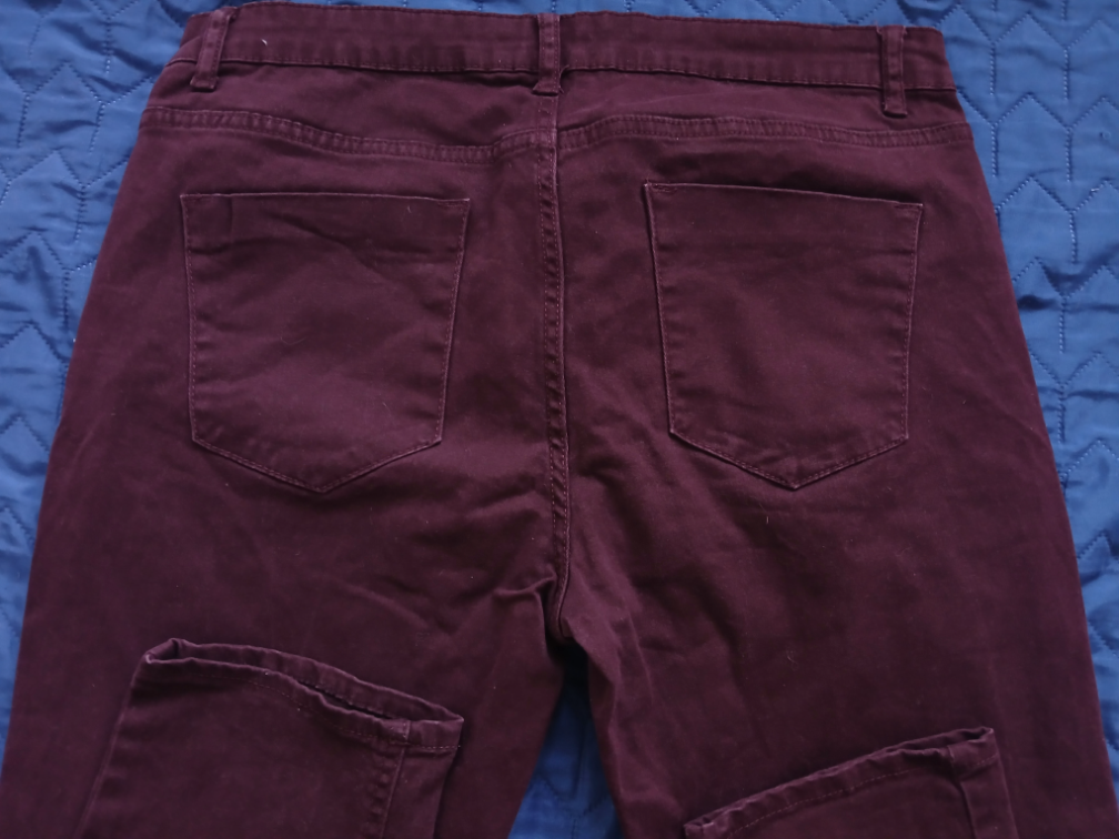Kiabi slim fit bordo pantalone, 40-42 slika #4