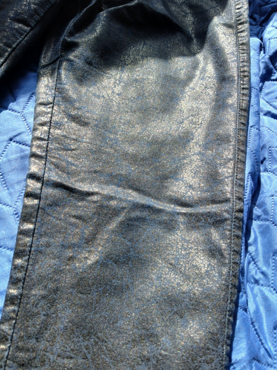 Geisha metalik teget sjajne pantalone, M slika #4