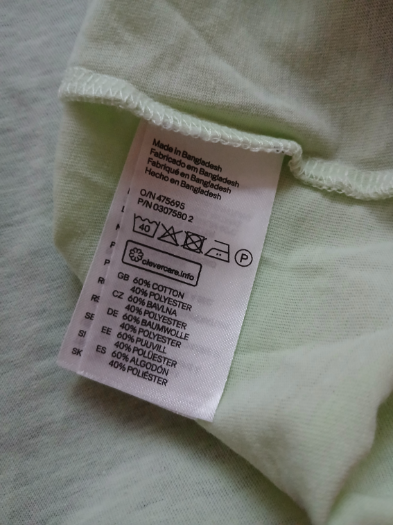 H&M Divided neon svetlo zelena crop majica, M slika #5