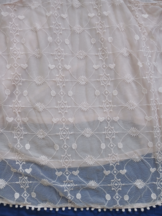 Prelepa svetlo roze nezna majica sa cipkom, M slika #4