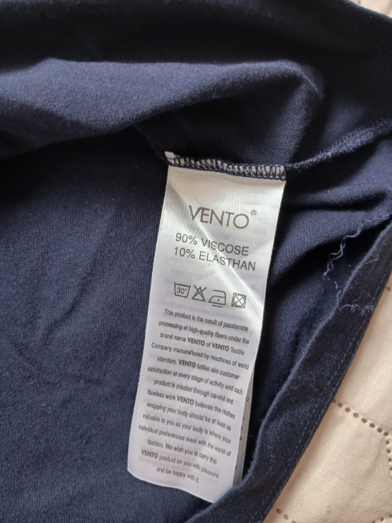 Vento teget-plava viskozna majica sa suncem, 44 slika #5