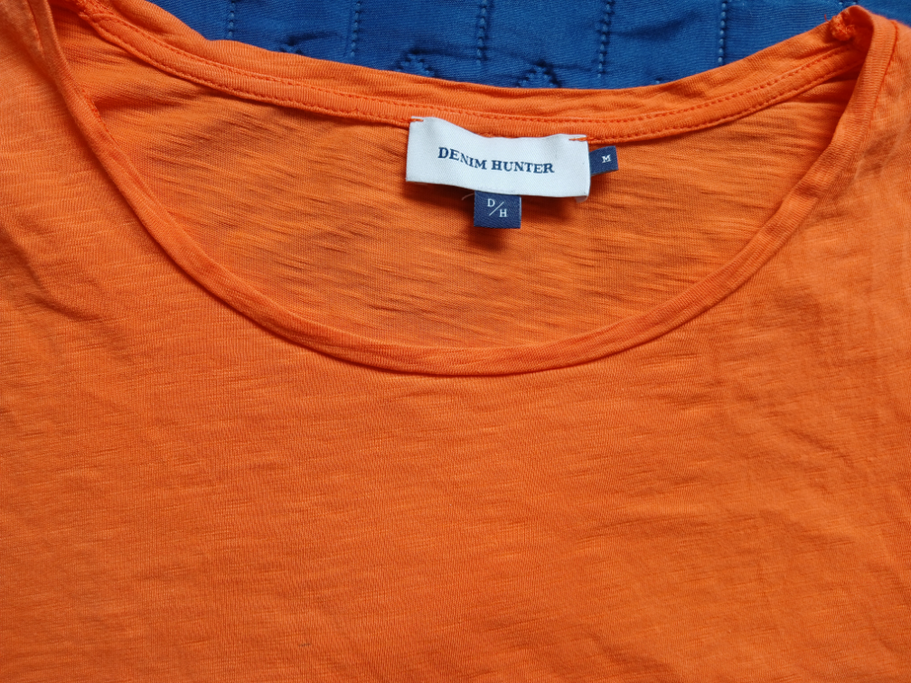 Denim Hunter narandzasta pamucna majica, M-L slika #2